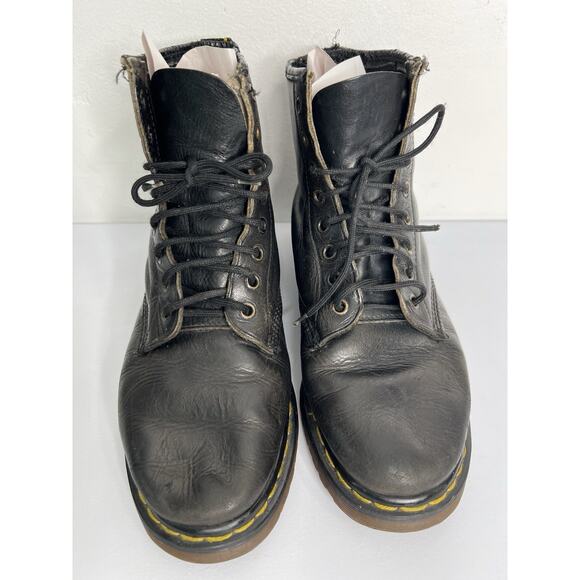 Dr. Martens 1460 Boots Black Leather Made In England Lace Vintage Men’s Size 7 main image 5